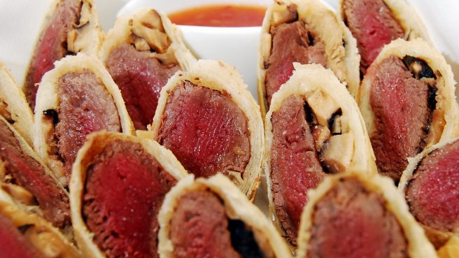 Beef and Shitake Mushroom Spring Rolls