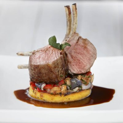 Lamb Rack with Polenta