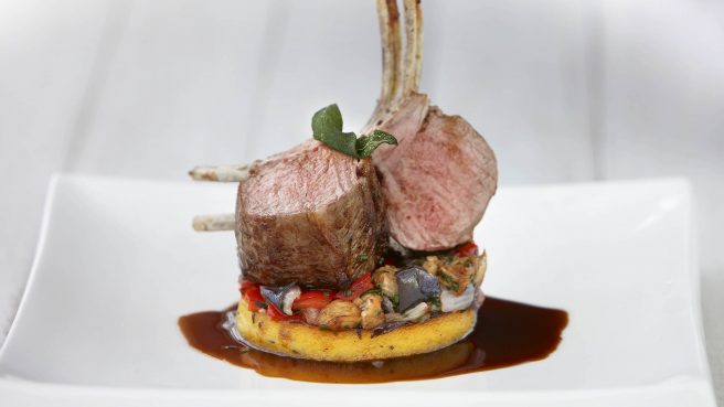 Lamb Rack with Polenta